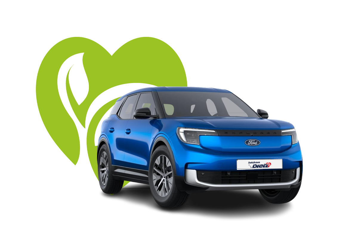 Ein blauer Ford Explorer